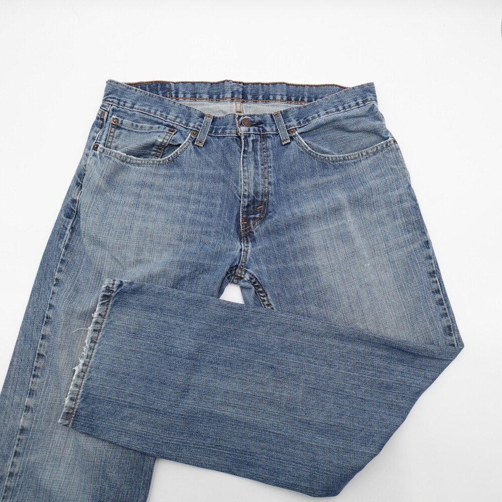 Levi's 501 Jeans Size 34 Waist Light Blue Cotton Denim Good Condition